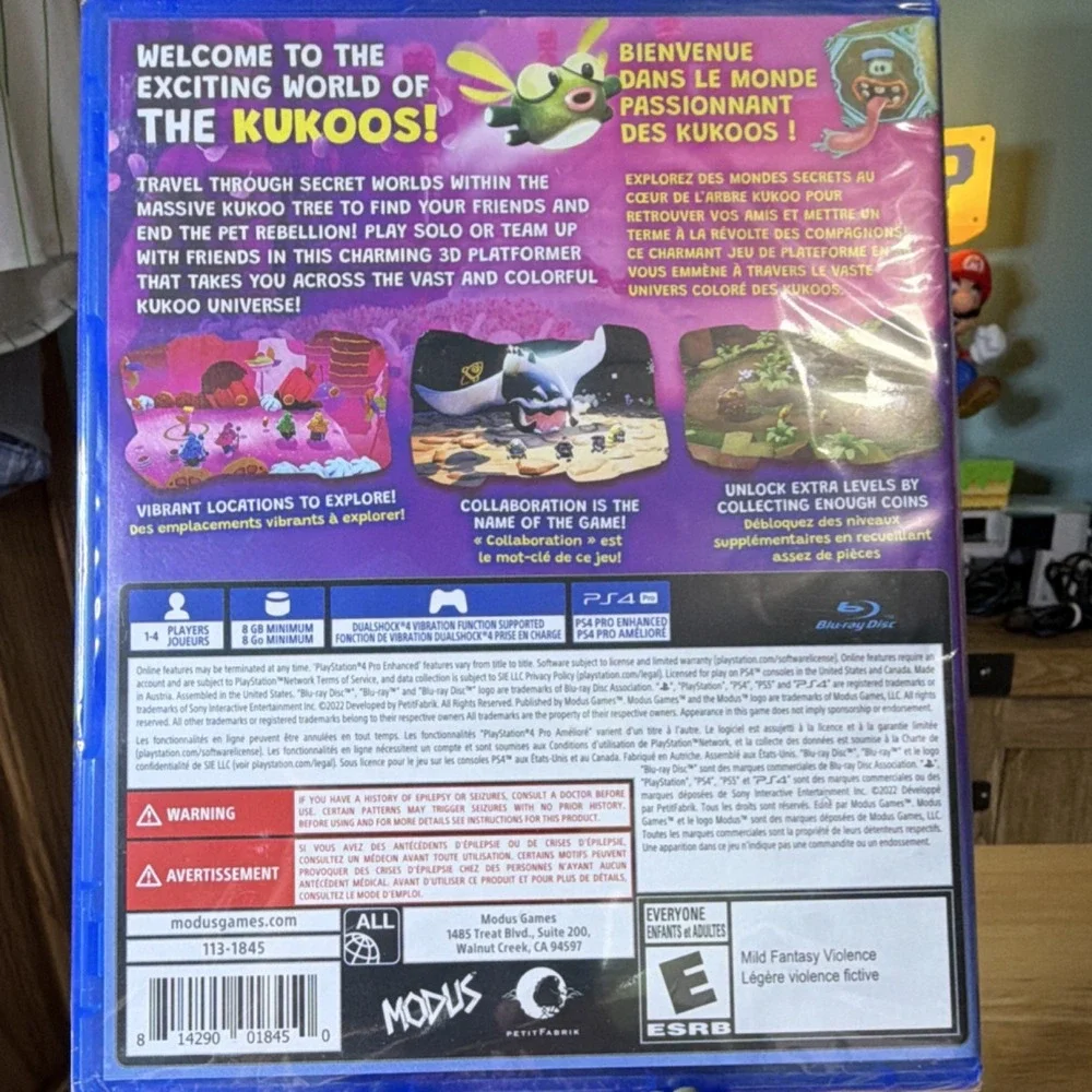 Kukoos Lost Pets Sony PlayStation 4 PS4 New Sealed 3D‎ Platformer Game Modus